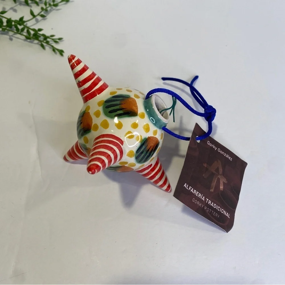 Gorky Gonzalez Mexico Pottery Handpainted Ornament NWT